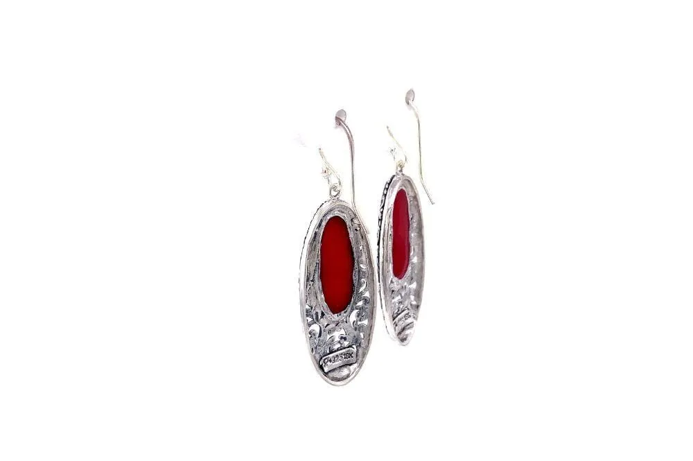 Bliss Earrings- Coral