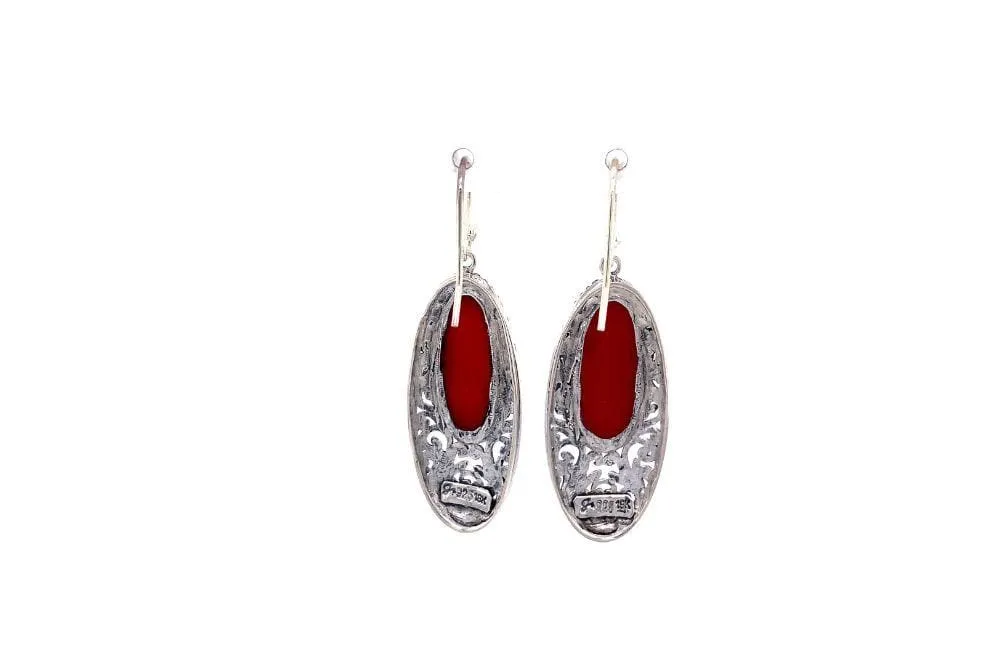 Bliss Earrings- Coral