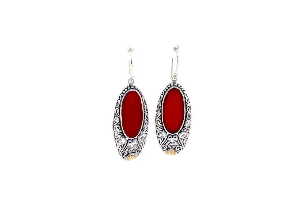 Bliss Earrings- Coral