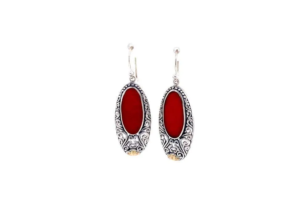 Bliss Earrings- Coral