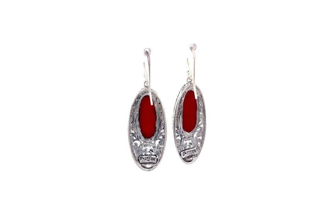 Bliss Earrings- Coral