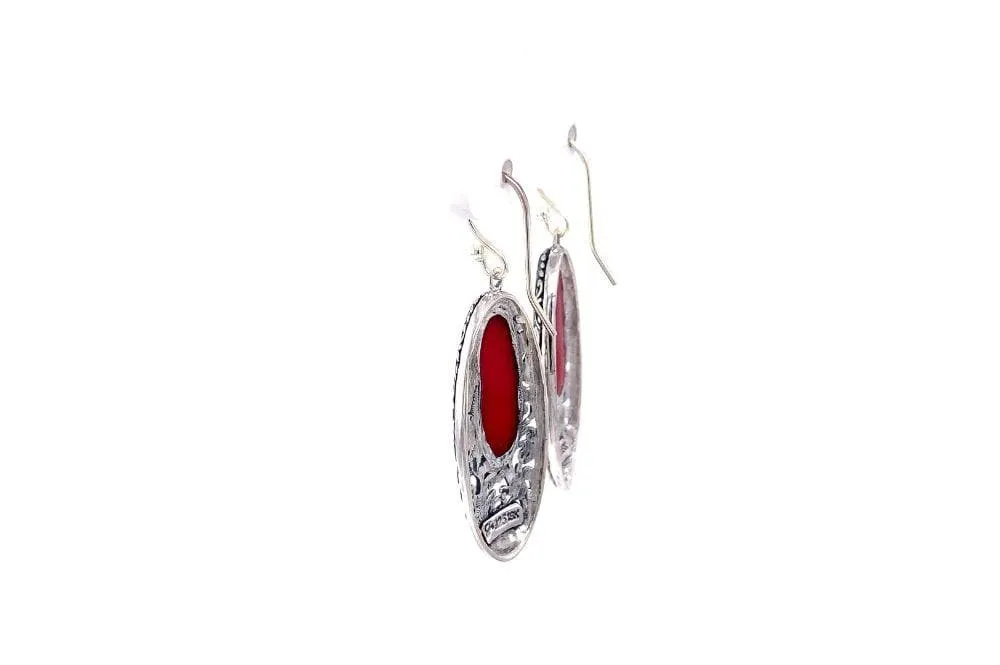 Bliss Earrings- Coral