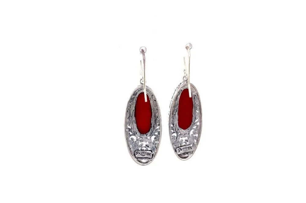 Bliss Earrings- Coral