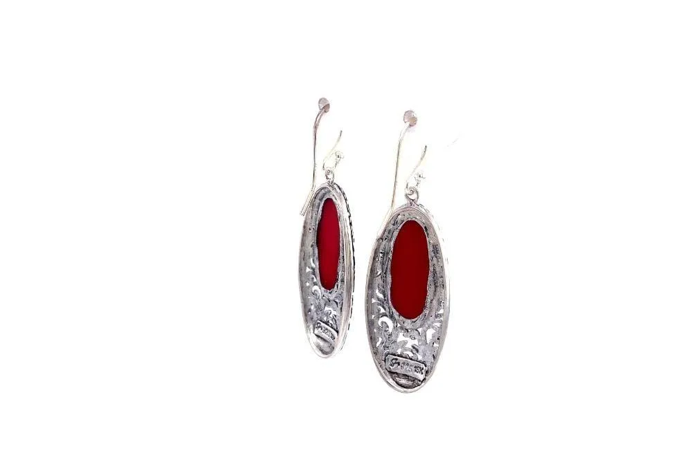 Bliss Earrings- Coral