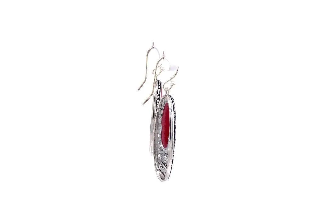 Bliss Earrings- Coral