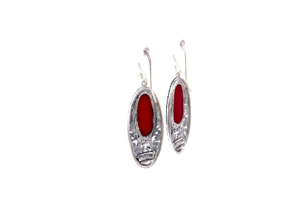 Bliss Earrings- Coral