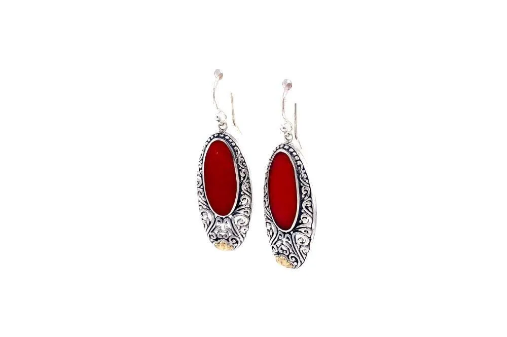 Bliss Earrings- Coral