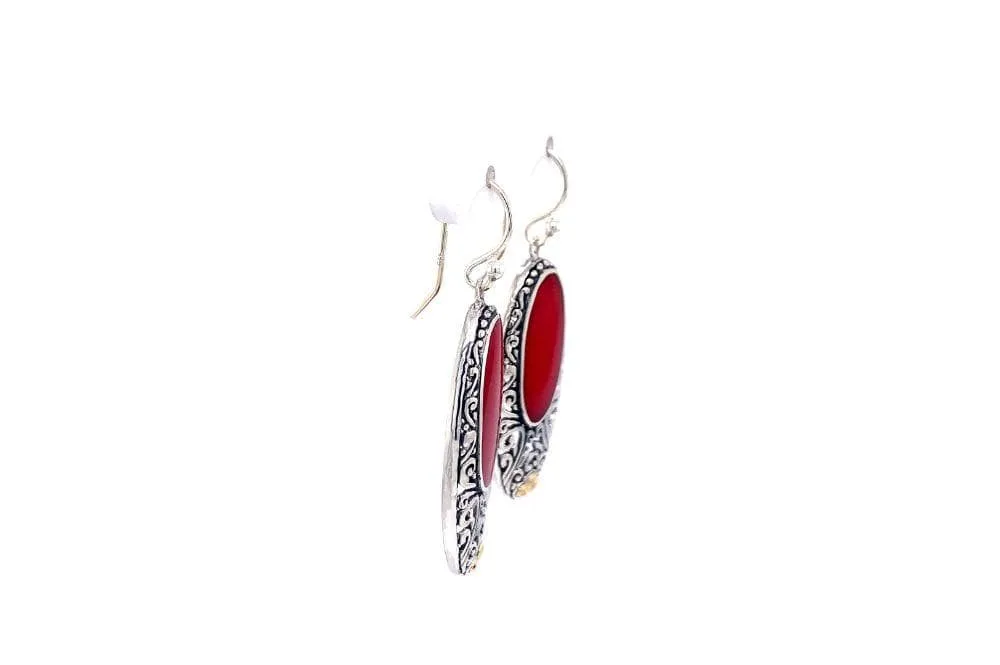 Bliss Earrings- Coral