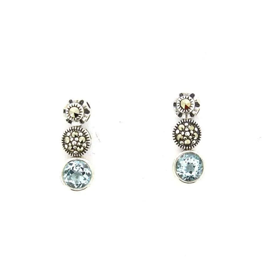 Blue Topaz Dot earrings