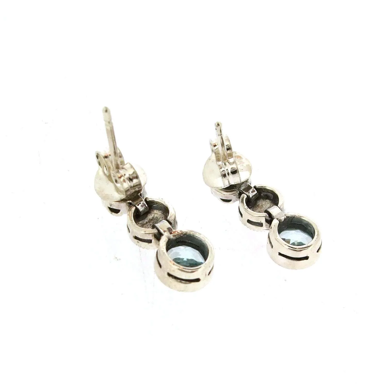 Blue Topaz Dot earrings