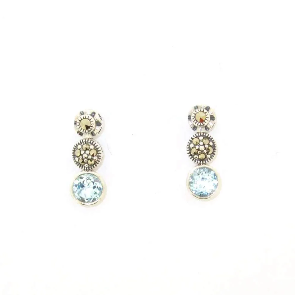 Blue Topaz Dot earrings