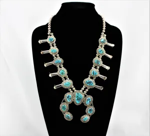 Bobby Edsitty Squash Blossom Necklace