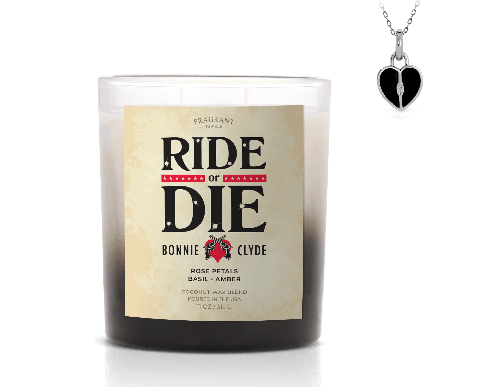 Bonnie & Clyde - Jewel Candle