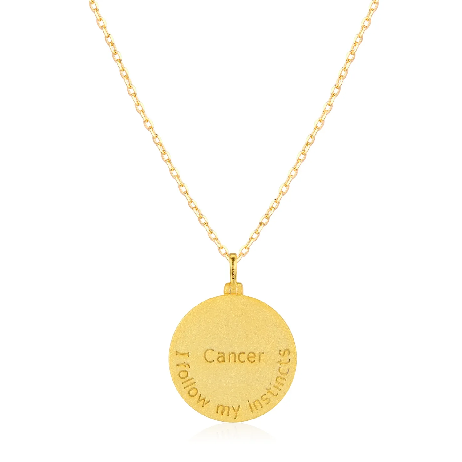 Cancer Zodiac Mantra Necklace