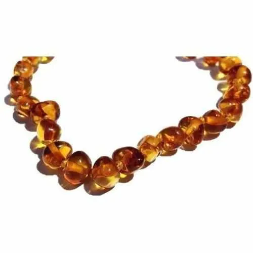 Child Amelie Pink Purple Agate Honey Baltic Amber Anklet Bracelet