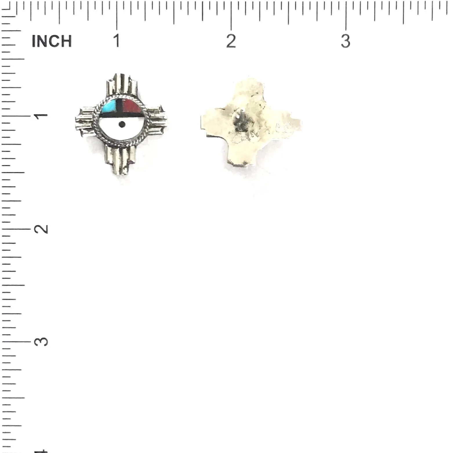 Clifford Cheama Zia Sun Symbol Post Earrings