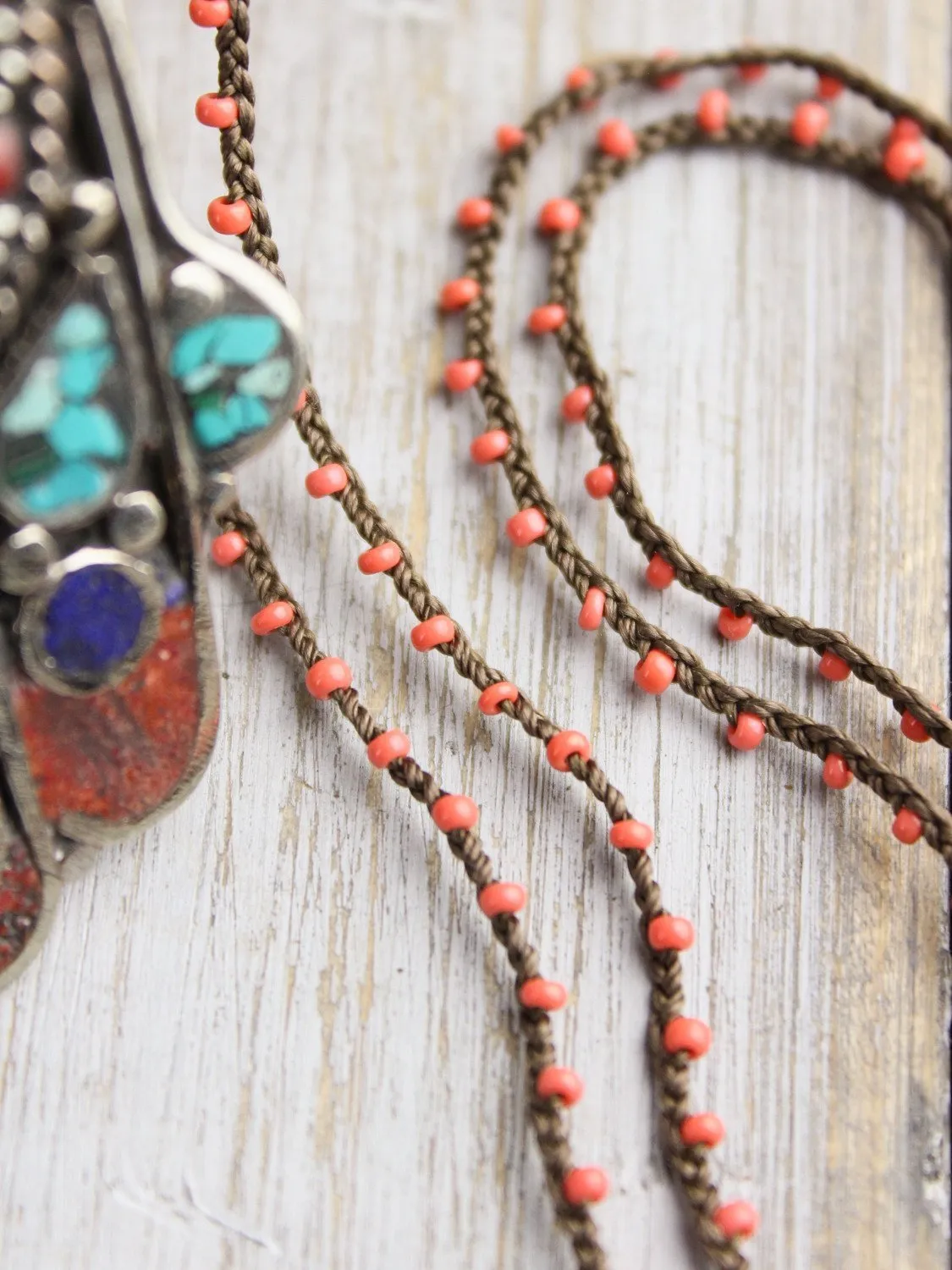Colorful Hamsa Necklace