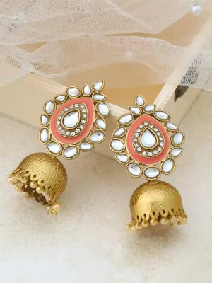 Coral Wardha Jhumkis