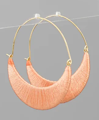 Coral Wrapped Hoop