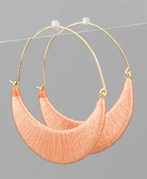 Coral Wrapped Hoop