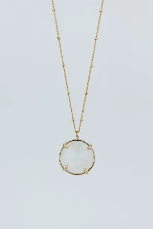 Crystal Ball Necklace - Moonstone