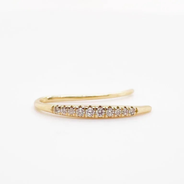 Diamond Threader Drop Earrings