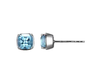 ELLE Sky Blue Topaz Stud Earrings (SI3428)