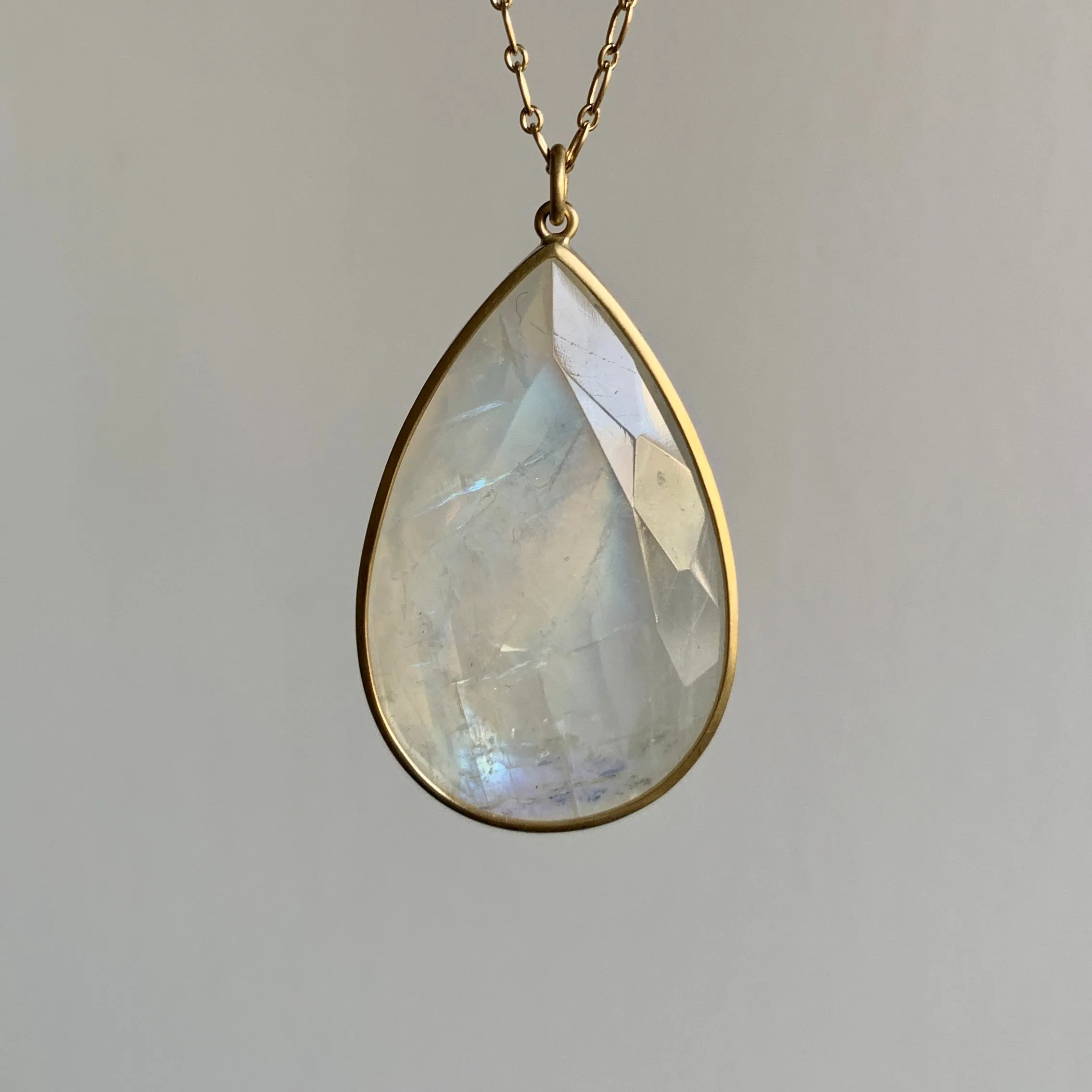 Extra Large Moonstone Teardrop Pendant