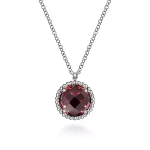 Gabriel & Co Garnet Pendant Necklace