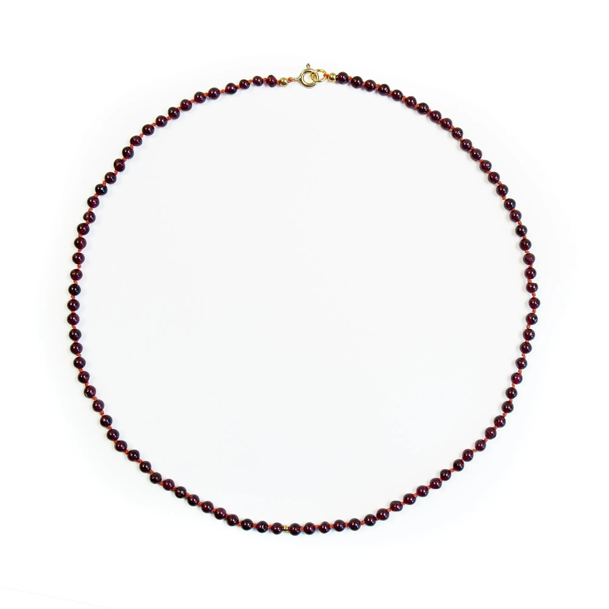 Garnet Beaded necklace