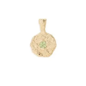 Gold August Birthstone Pendant