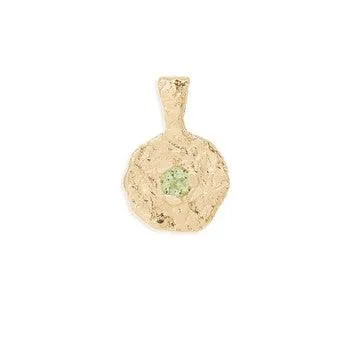 Gold August Birthstone Pendant