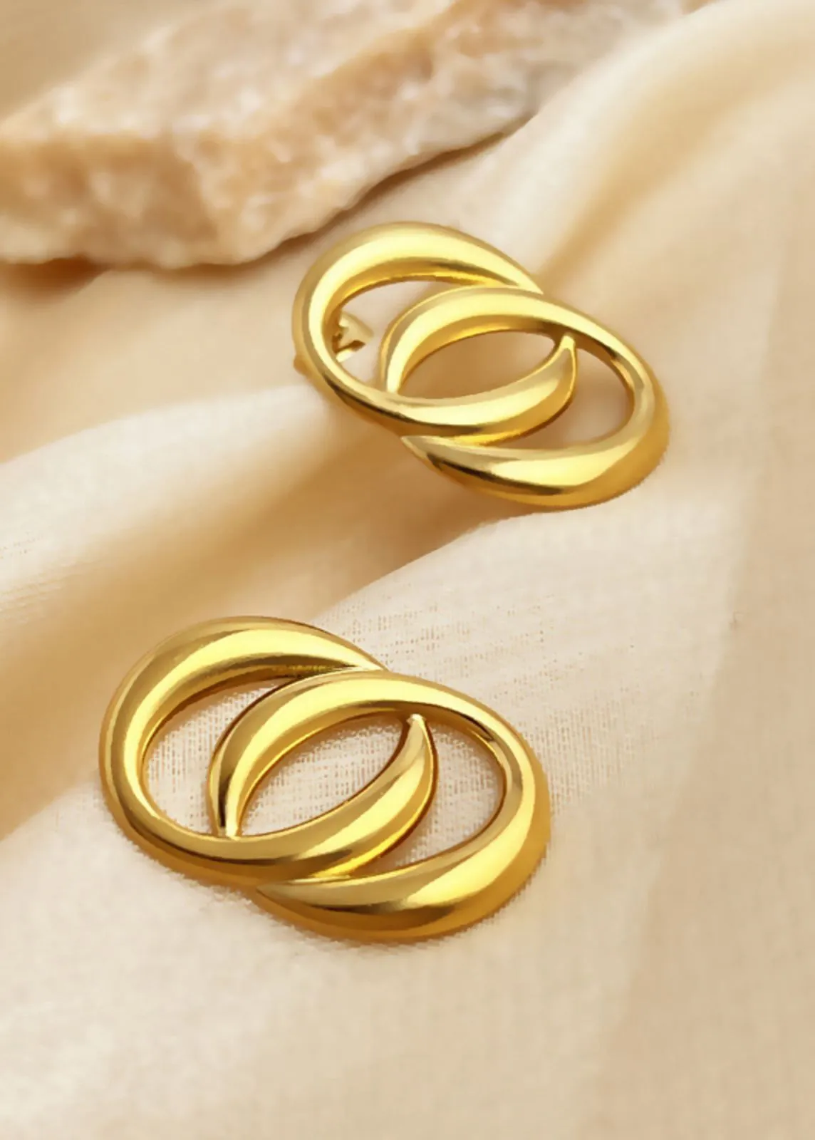 Gold Double Hoop Earrings