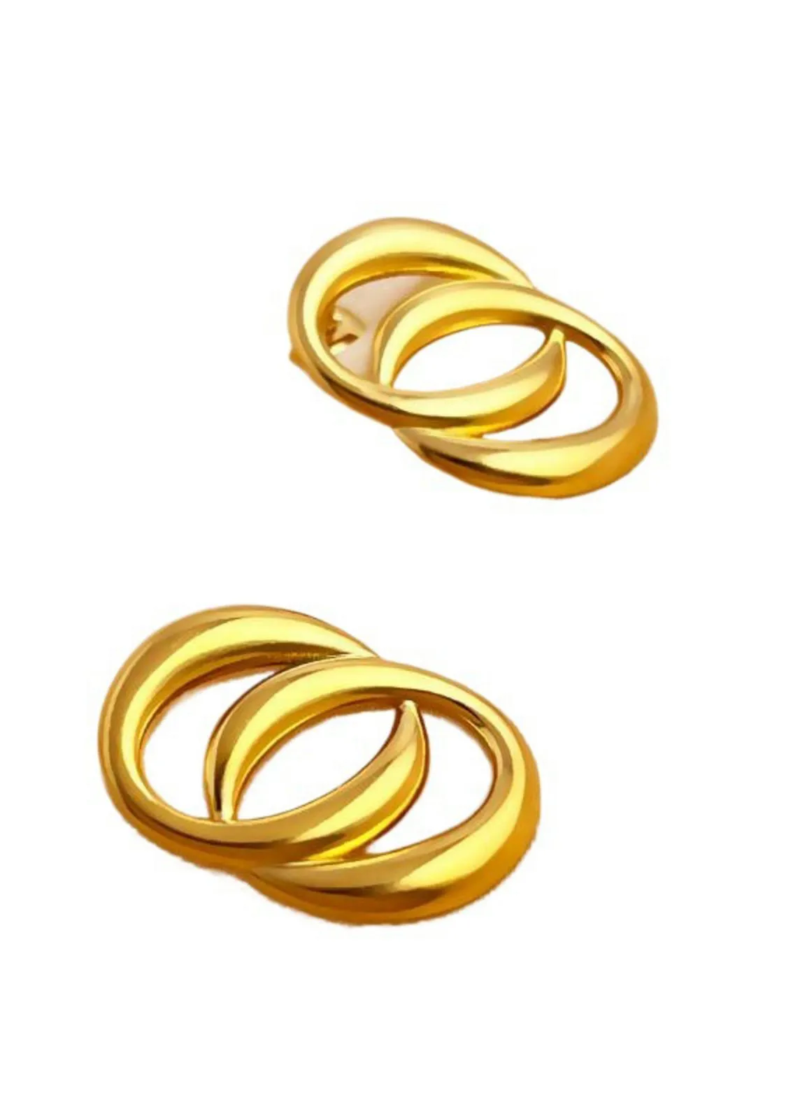Gold Double Hoop Earrings