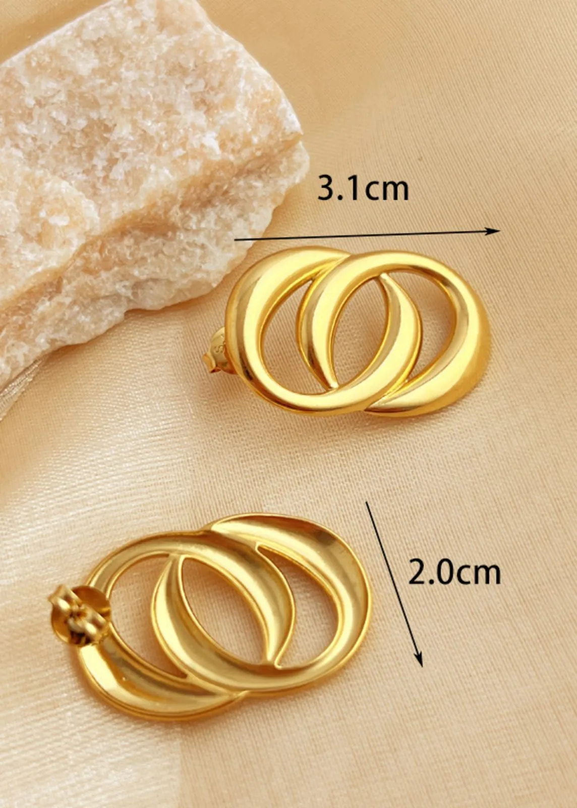 Gold Double Hoop Earrings