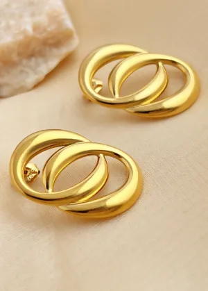 Gold Double Hoop Earrings