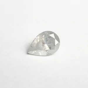 Icy Salt and Pepper Brilliant Diamond - 0.89ct Pear