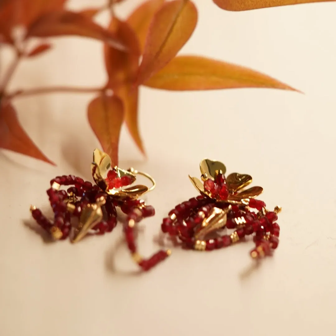 Jade Vine Agate Earrings