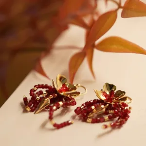 Jade Vine Agate Earrings
