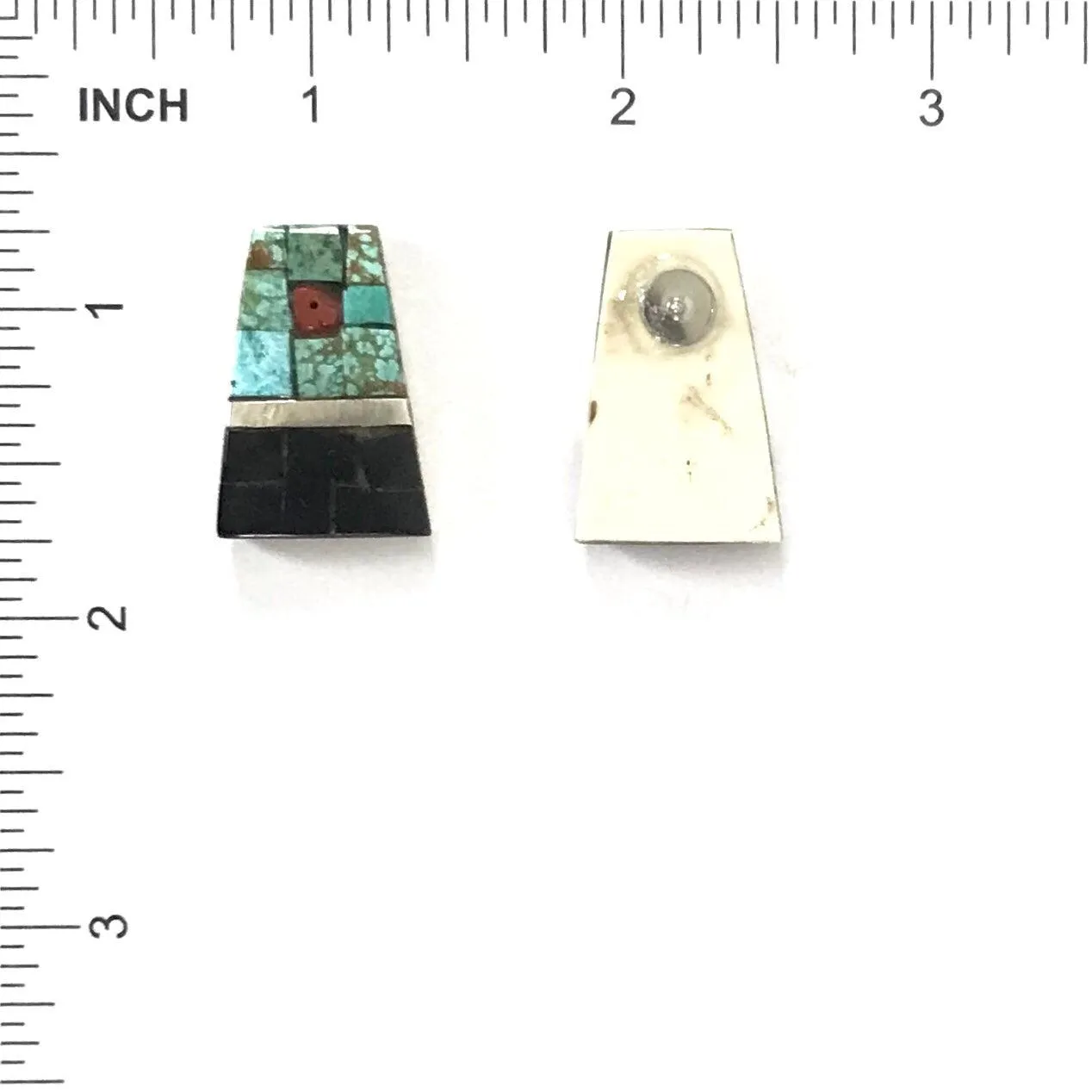 Joel Pajarito Multi-Gemstone Mosaic Inlay Earrings