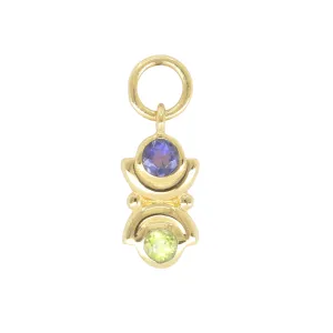 Lotus Mixed Gold Charm