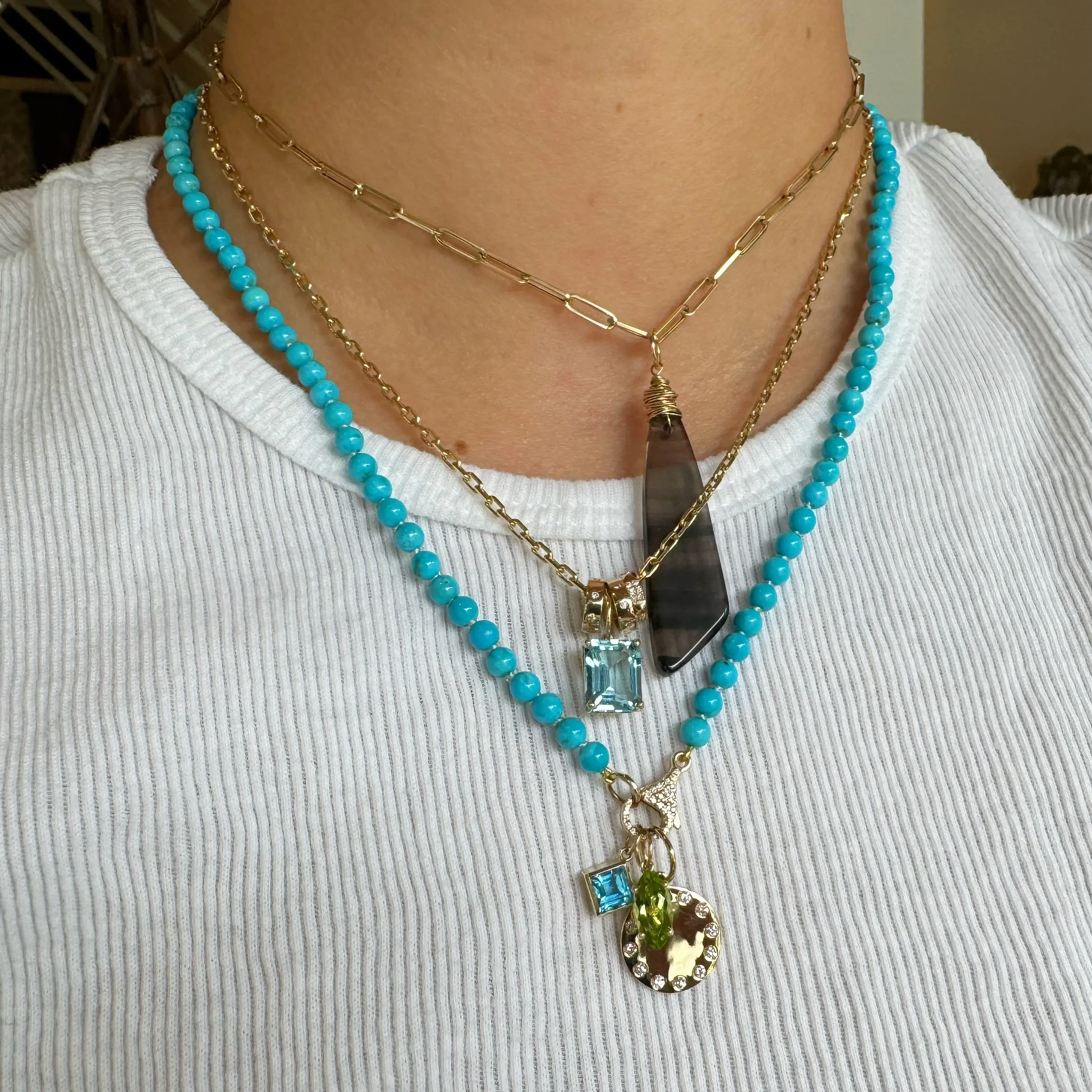 Marquise Peridot Pendant
