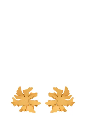 Matte Gold Coral Studs