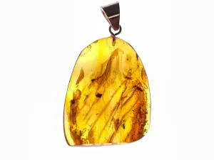 Mexican AMBER Crystal Pendant - Pendant Necklace, Handmade Jewelry, Healing Crystals and Stones, 48556
