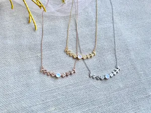 Moonstone Moon Phase necklace