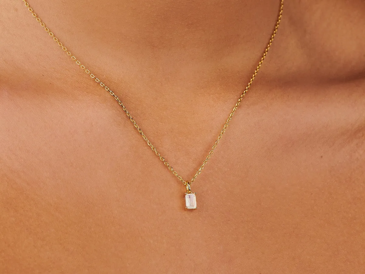 Moonstone Necklace Charm