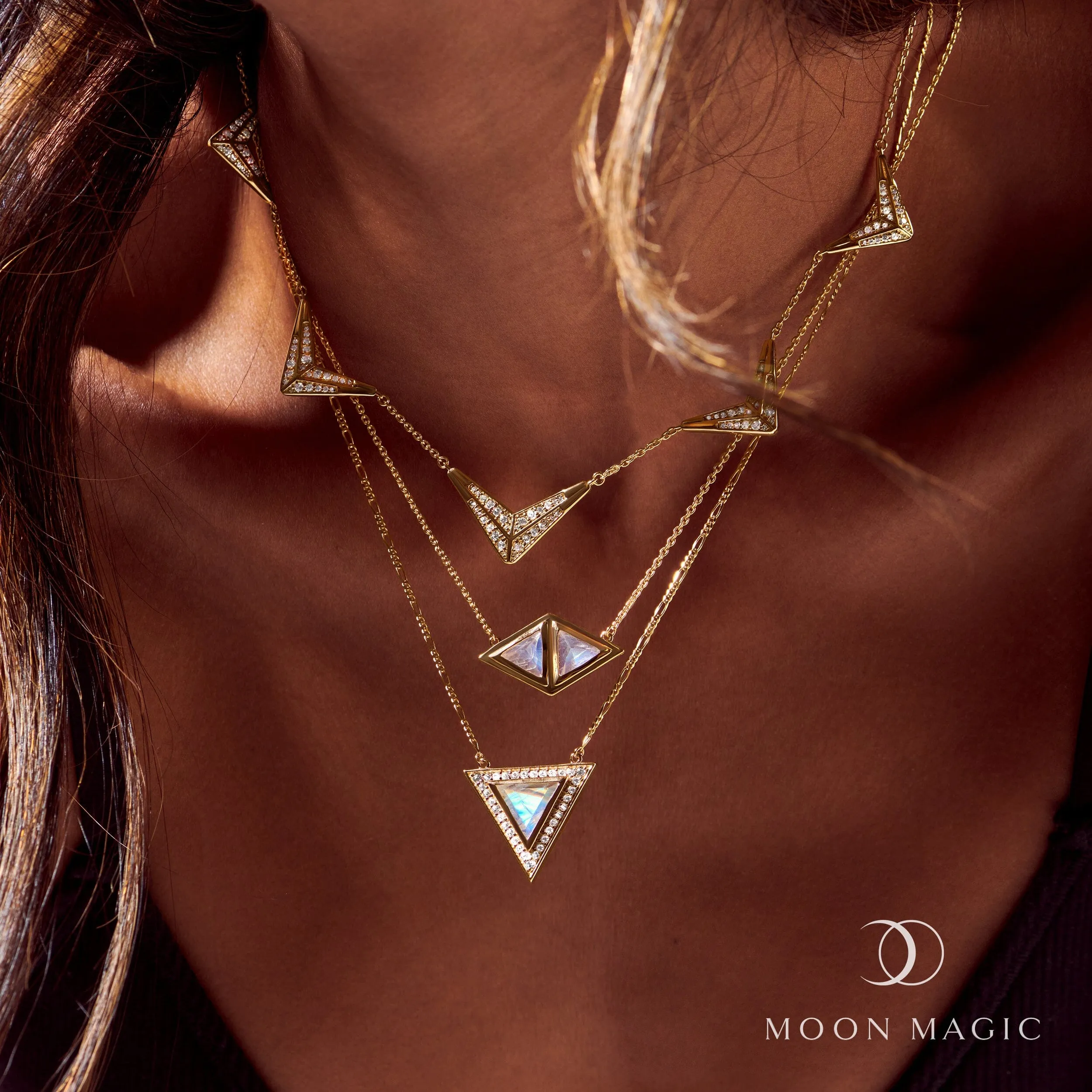 Moonstone Necklace - Trinity Figaro