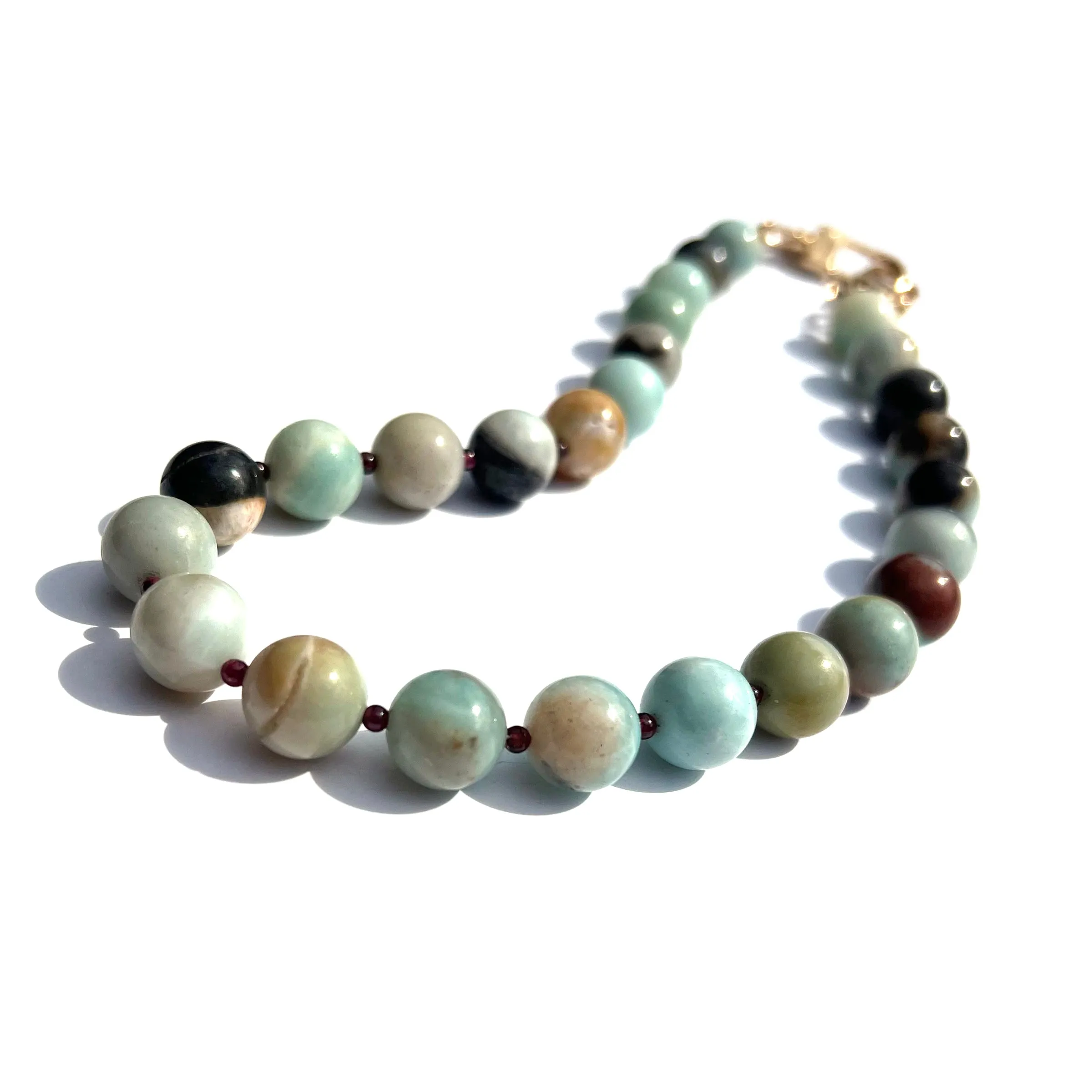 MPR x IMAGINARIUM: Chrysoprase   Garnet Mix Necklace
