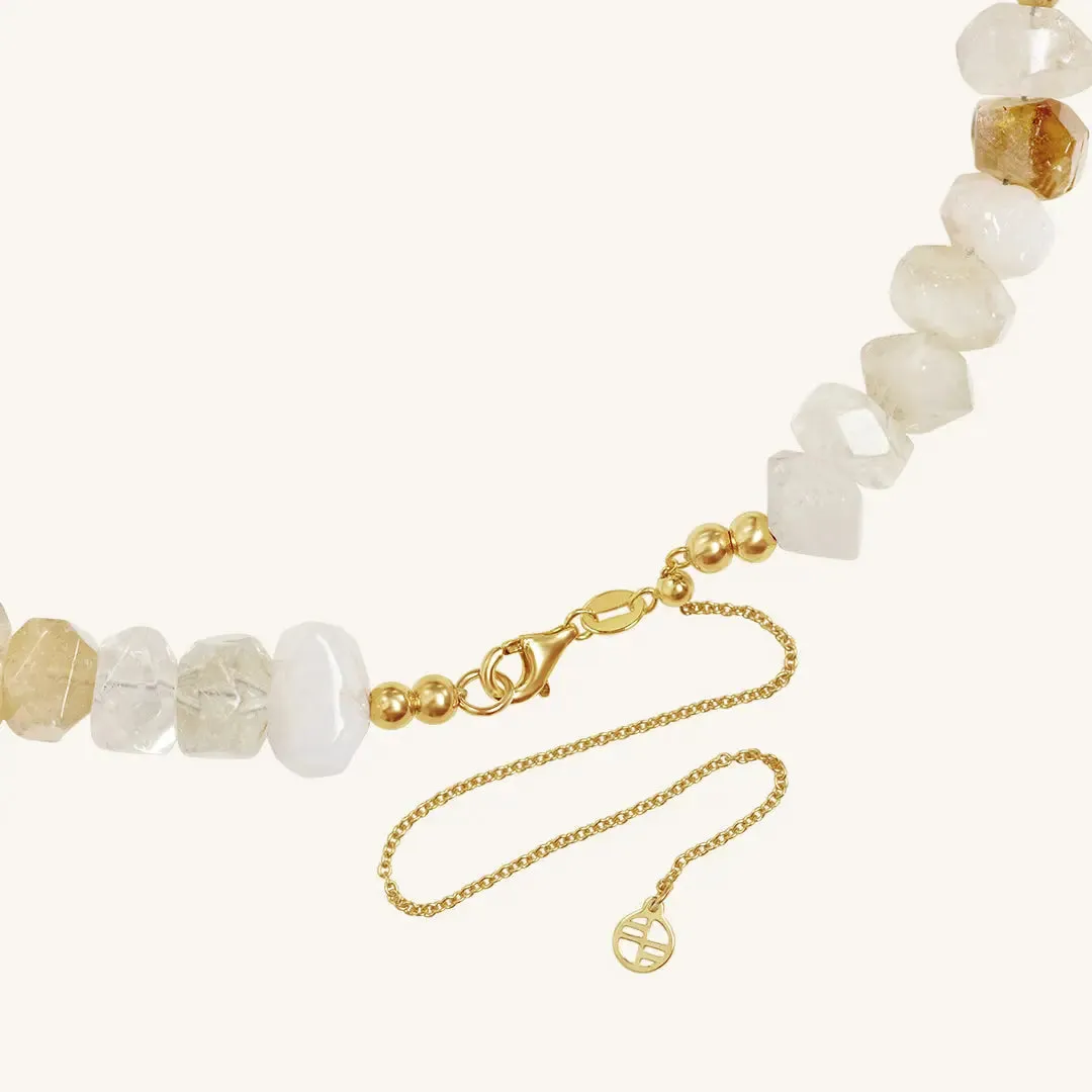 Myall Citrine Stone Necklace