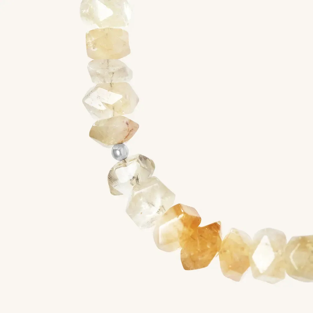 Myall Citrine Stone Necklace